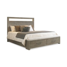 Intrigue Queen Bed With Footboard Storage Bench