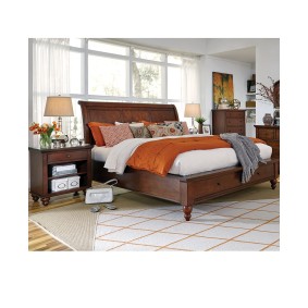  King Sleigh Storage Bed 3pc Set (Bed + Chest + Nightstand)