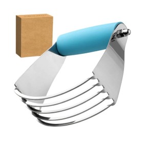 Stainless Steel Pastry Dough Cutter with Comfortable Grip Handle