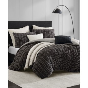 Ruched 3 Piece Comforter Set  Full/Queen