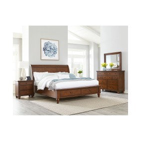  King Sleigh Storage Bed 3pc Set (Bed + Dresser + Nightstand)