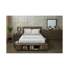 Brandon Storage Platform 3-Pc. Bedroom Set (Queen Bed  Dresser & Nightstand)  