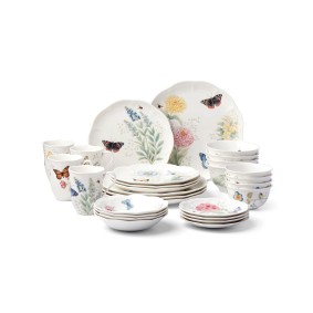 Butterfly Meadow Dinnerware Set  28 Piece  Service for 4