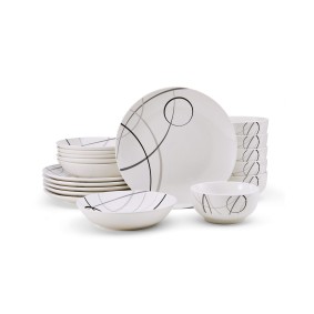 Studio Nova Circles 18 Piece Dinnerware Set  Service for 6