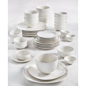 Inspiration by Denmark Soft Square 42 Pc. Dinnerware Set  Service for 6